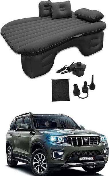 MATIES Car Air Inflatable Car Bed Mattress Airbed Overnighter Black 197 For Tourism Outdoor Camping Swimming Pool for Mahindra ScorpioN Black Color Car Inflatable Bed