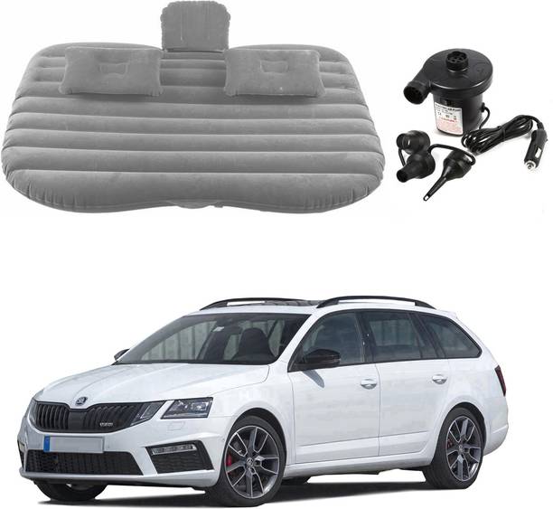 Oshotto Car Travel Inflatable Bed Mattress with Two Air Pillows For Skoda Octavia (Grey) Car Inflatable Bed
