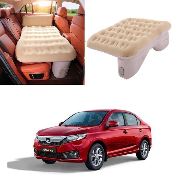 Oshotto Self-Inflating Car Air Mattress with Built-In Pump For Amaze (2013-17) Beige Car Inflatable Bed