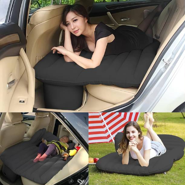Kingsway Multipurpose Car Mattress Picnic Camping Outdoor Sleeping Overnighter Air Sofa Inflatable Car Air Bed Travel Mattress, Two Air Pillows, Air Pump & Repair Kit Car Inflatable Bed