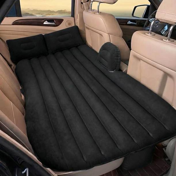 ALLEXTREME PVC Car Back Seat Air Bed Mattress with Pump 2 Pillows & Repair Kit for Kids Travel Car Inflatable Bed