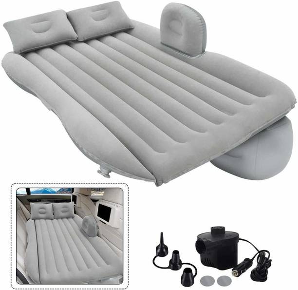 Anadaya Enterprise Inflatable Air Mattress with Pillow Fits Most Car Models for Camping Travel and Car (grey , black ) Inflatable Car Bed Mattress with Two Air Pillows, Car Air Pump and Repair Kit Car Inflatable Bed Two Pillows Travel Blue Comfortable 5 In 1 Air Sofa Multipurpose Matress Airbed Overnighter With Pump For Tourism Outdoor Camping Swimming Pool Car Inflatable Bed Car Inflatable Bed (i10 Active, i20, City, Creta, Amaze, i10 Active, Sunny, Scorpio, WagonR, Fortuner, Cruze, Innova, Rapid, GLA-Class, XUV, Superb) Car Inflatable Bed