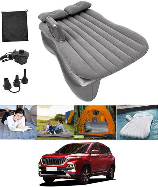 ABJD Silver Inflatable Car Travel Bed/Two Pillows/Pump For Hector MG 2019 Multifunctional Car Inflatable Bed Mattress For(Car Travel,Camping,Swimming) Car Inflatable Bed