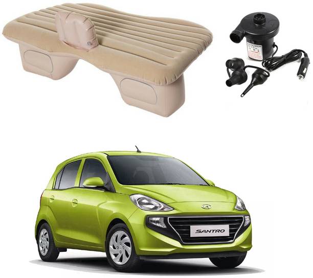 Oshotto Car Travel Inflatable Bed Mattress with Two Air Pillows For Hyundai Santro Car Inflatable Bed