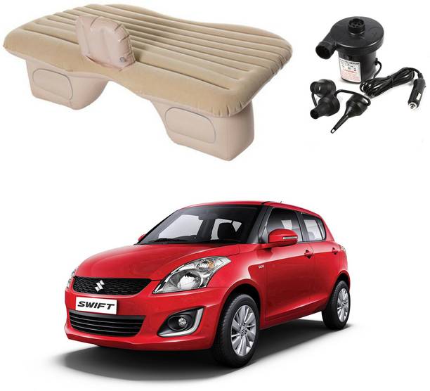 Oshotto Car Inflatable Bed Mattress with Two Air Pillows For Swift (Old) Beige Car Inflatable Bed