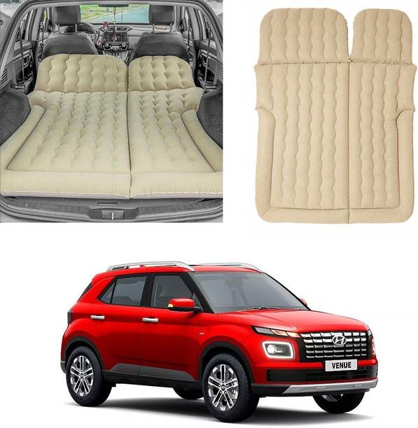 Oshotto Multifunctional Car Inflatable Bed Air Mattress SUV For Hyundai Venue (Beige) Car Inflatable Bed