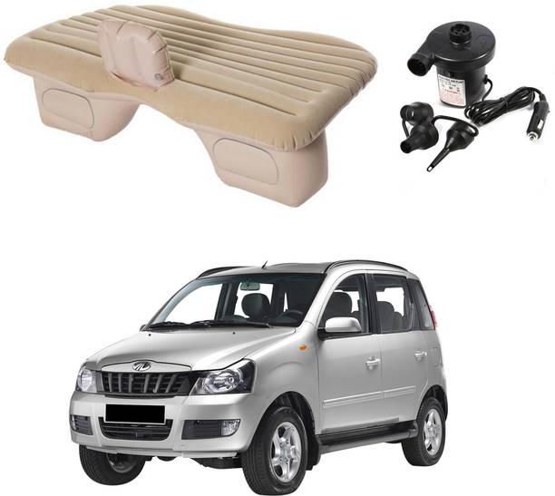 Oshotto Car Travel Inflatable Bed Mattress with Two Air Pillows For Mahindra Quanto Car Inflatable Bed