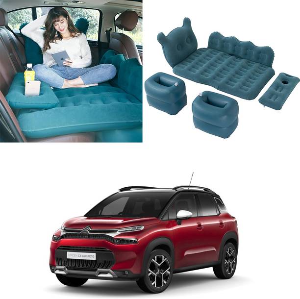 Oshotto Designer Mattress with Two Air Pillows For Citroen C3 Aircross (Blue) Car Inflatable Bed