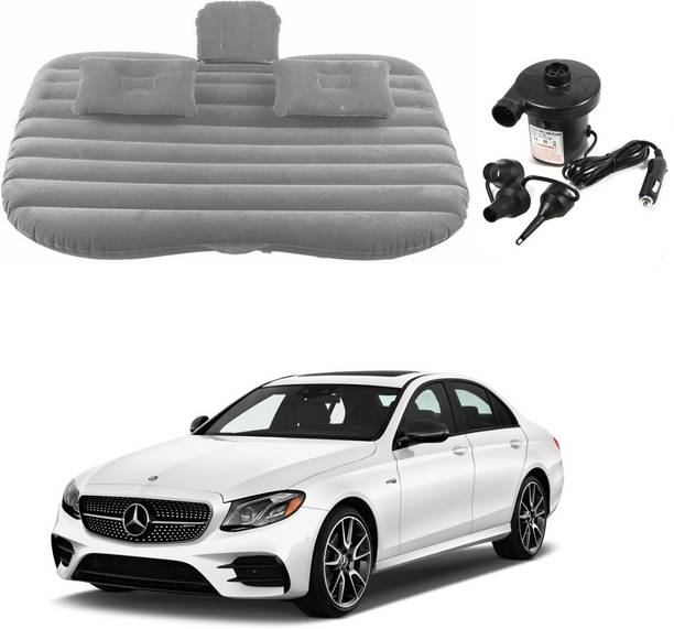 Oshotto Car Travel Inflatable Bed Mattress with Two Air Pillows For E Class 2017-22 Grey Car Inflatable Bed