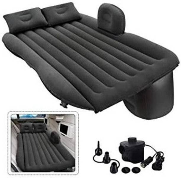 BALKRISHNA ENTERPRISE Premium Car Air Mattress With Air & 2 Pillow|Travel,Picnic,Pool,Black| Universal Fit Car Inflatable Bed