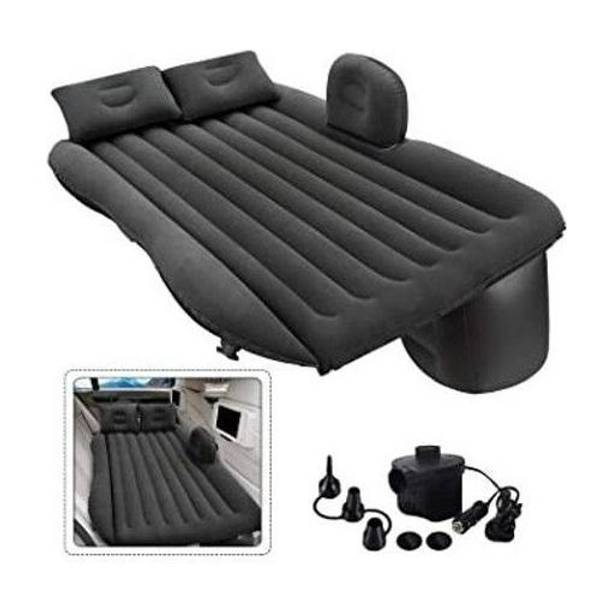 BALKRISHNA ENTERPRISE Premium Car Air Mattress With Air & 2 Pillow|Travel,Picnic,Pool,Black| Universal Fit Car Inflatable Bed