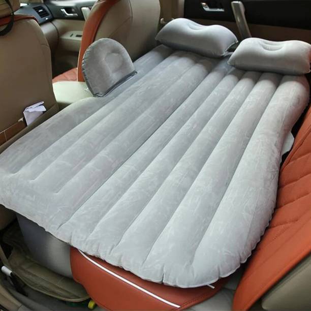 Robustt Multifunctional Mattress with Two Air Pillows Grey Pack of 1 | Car Inflatable Bed