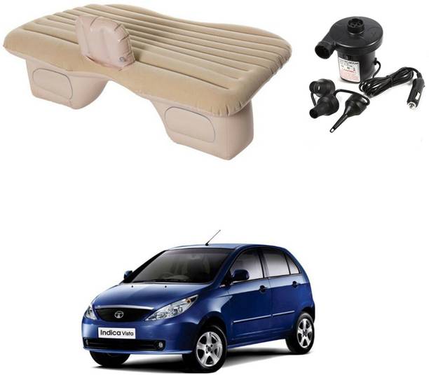 Oshotto Car Travel Inflatable Bed Mattress with Two Air Pillows For Tata Vista Car Inflatable Bed