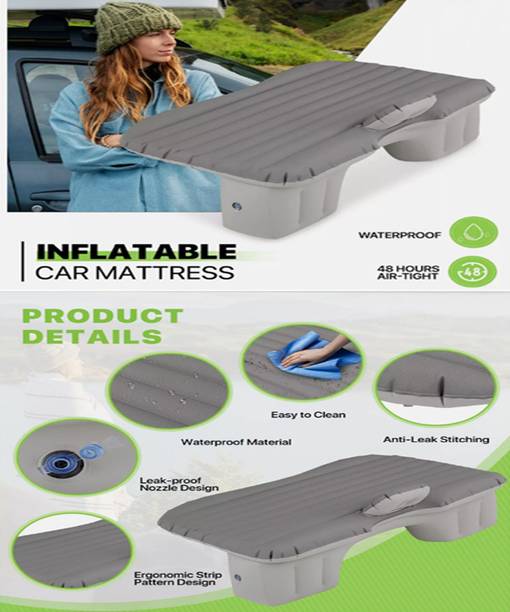 MSNP Car Inflatable Silver Bed Mattress With Pump For C3 Air Crosscitroen2023 Car Travel Sleeping Back Seat Comfortable Multipurpose Outdoor Camping 43 Car Inflatable Bed