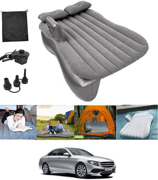 MATIES Inflatable Car Silver Bed Mattress Multi-Functional With Air Pump 79 Pillow Comfortable Travel,Sleeping,Outdoor Camping,Seating Relaxing 79 Car Inflatable Bed