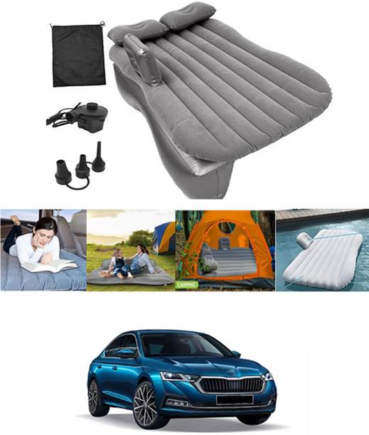 MATIES Pillow Comfortable Travel,Sleeping,Outdoor Camping,Seating Relaxing -198 Inflatable Car Silver Bed Mattress Multi-Functional With Air Pump -198 Car Inflatable Bed