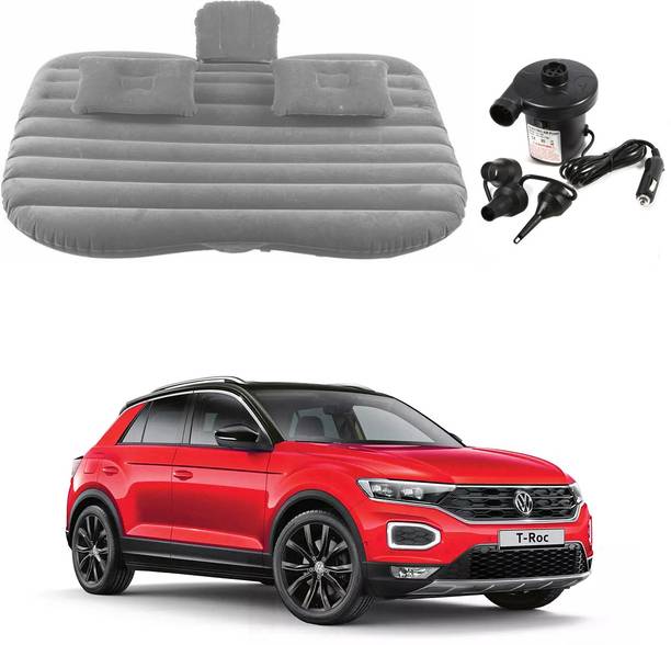 Oshotto Car Travel Inflatable Bed Mattress with Two Air Pillows For T-ROC (Grey) Car Inflatable Bed