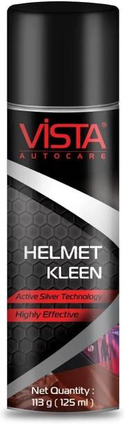 Vista Auto Care Helmet Kleen- Helmet Cleaner Foam Spray Removes Dirt, Silver-Based Antibacterial 8906011472084 Vehicle Interior Cleaner