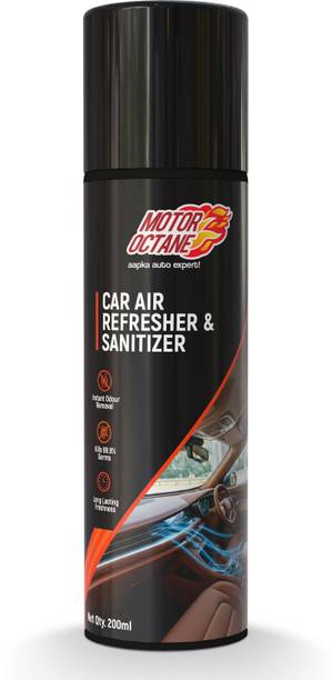 MOTOROCTANE Car Air Refresher & Sanitizer Spray AC Disinfectant, Sanitizes Cabin, New Car Smell - Citrus Fragrance Vehicle Interior Cleaner