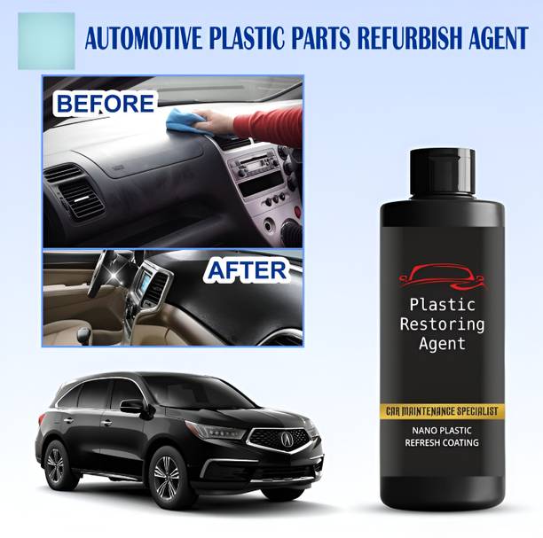 LootZoo Car Polish for Bumper, Chrome Accent, Dashboard, Leather, Metal Parts Plastic Restoring Agent,Car Maintenance Specialist Vehicle Interior Cleaner