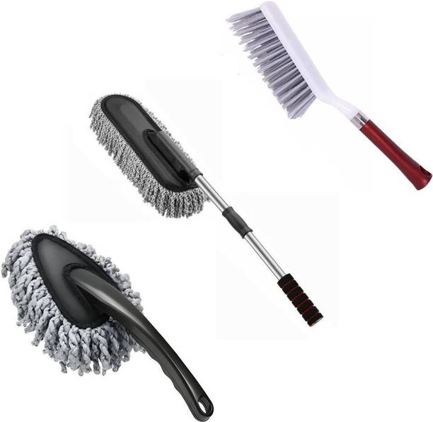 Otoroys Car Cleaning Brush Pack of 3 Car Cleaning Brush Pack of 3 Vehicle Interior Cleaner