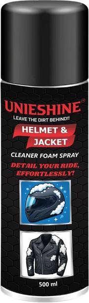 UNIESHINE Foam-based Helmet & Jacket Cleaner Spray | Anti-Bacterial Spray | Dirt Remover for Interior & exterior | With Pleasant fragrance Vehicle Interior Cleaner