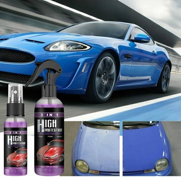 AUTOGROOMZ Autogroomz Three In One Shiner Cleaner For Dashboard, Interior and Exterior Car Polish for Dashboard, Exterior, Metal Parts, Headlight, Windscreen Vehicle Interior Cleaner