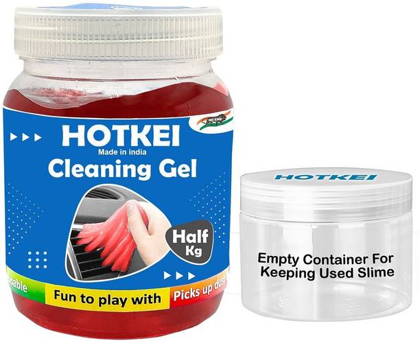 HOTKEI Red (500 gm)Multipurpose Laptop Pc Keyboard Dust Cleaner Cleaning Slime Gel for Computers, Gaming, Laptops, Mobiles