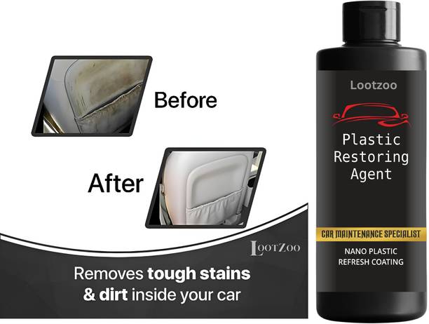 LootZoo Plastic Restoring Agent Car Maintenance Specialist Nano Plastic Refresh Coating Restore Vehicle Interior Cleaner
