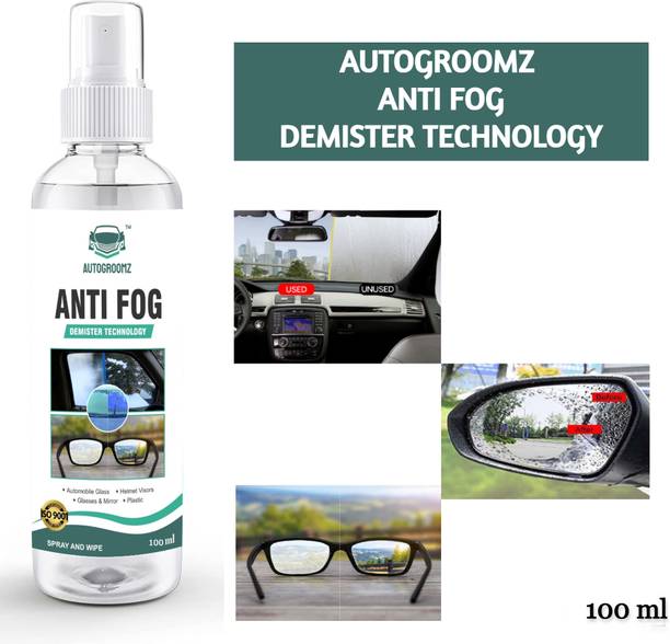 AUTOGROOMZ Anti-Fog Spray for Car windshield and Mirror. Clean glass and make it AntiFog Anti-Fog Spray for Car windshield and Mirror. Clean glass and make it AntiFog Vehicle Interior Cleaner