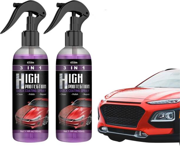 LootZoo Polish Spray Car Coating Spray Clean, Polish & Repair, Combo Vehicle Interior Cleaner