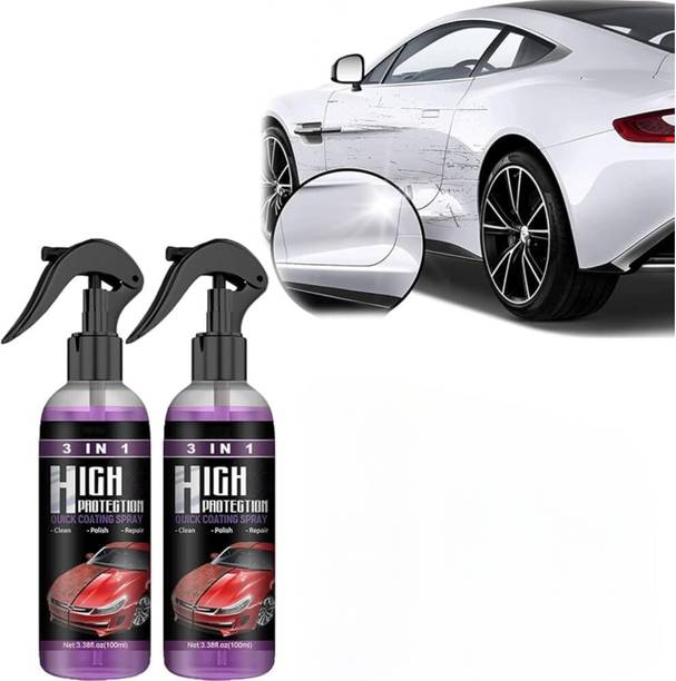 LootZoo Polish Spray Multipurpose Car Coating Spray, Polish & Repair Coating, Pack of 2 Vehicle Interior Cleaner