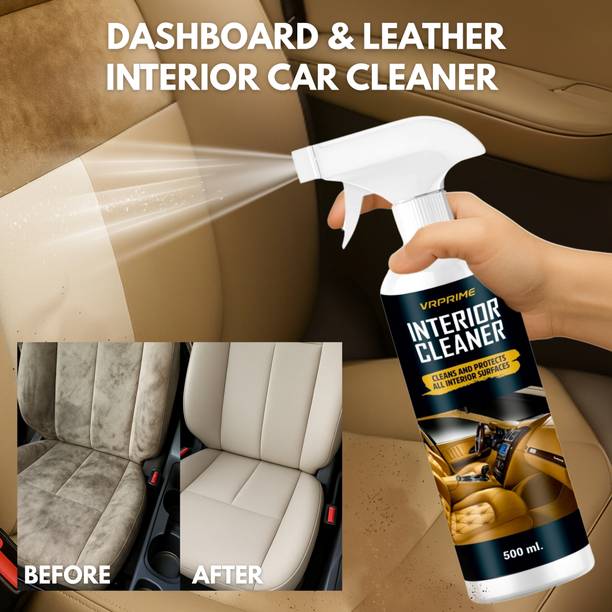 वीआरपीआरआईमे Car Interior Cleaner Spray For Dashboard, Seats & All Interior Surfaces Leather, Plastic & Fabric | AC Vents Tough Stain Remover व्हीकल इंटीरियर क्लीनर
