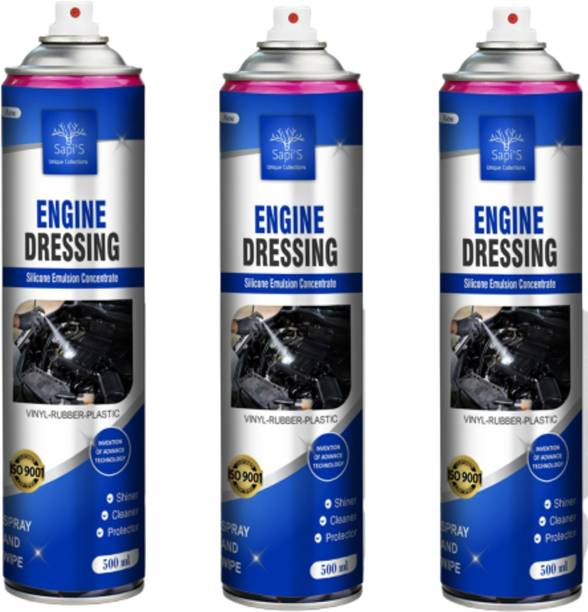 SAPI'S Engine Shining Spray Car and Bike Engine Bay Shiner Spray, Cleans, Protects & Shines Pack of 3 Vehicle Interior Cleaner
