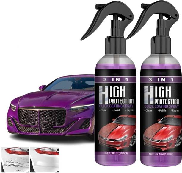 LootZoo Polish Spray Multipurpose Car Coating Spray Clean, Polish & Repair, Combo Vehicle Interior Cleaner