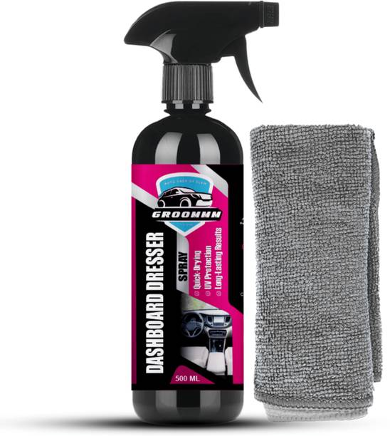 ELEM Groommm Dashboard Dresser & Car Interior Polish Spray with Microfiber Cloth ELGR002IN Vehicle Interior Cleaner
