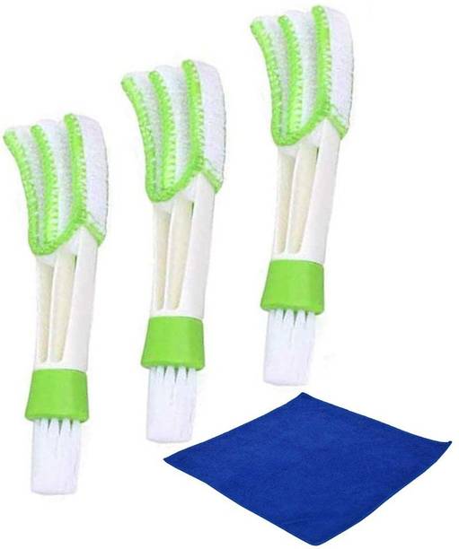 WINKCART Multipurpose Car Ac Vent Interior Dashboard Dirt Cleaning Cloth combo pack of 3 Mini Duster for Car Air Vent Laptop cleaning with Cleaning cloth Vehicle Interior Cleaner