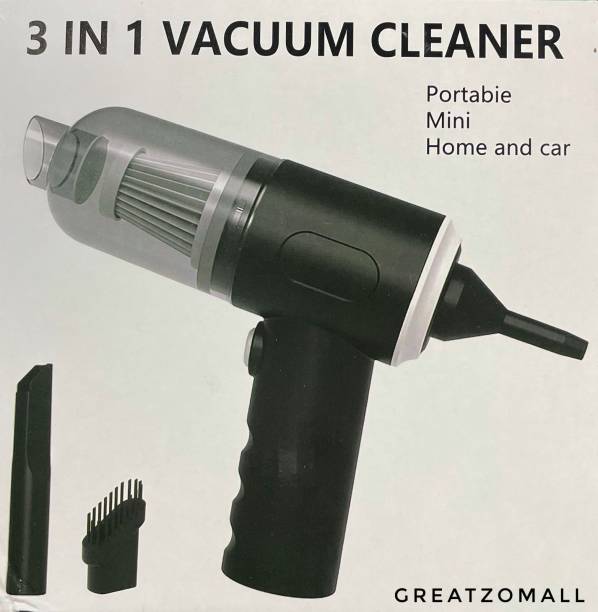 GREATZOMALL 3 in 1 Handheld Vacuum Car Cleaner Wireless Rechargeable Vacuum Cleaner 3 in 1 Handheld Vacuum Car Cleaner Vehicle Interior Cleaner
