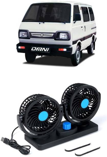 AUTOGARH Portable 5V USB Dual Car Fan for Laptop, Desk & Car A-743 Car Interior Fan