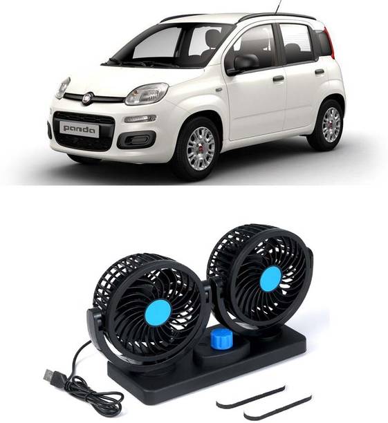 Elite Dual Head Car Fan 5V USB with 360° Rotation for Laptop, Desk & Car E-1250 Car Interior Fan