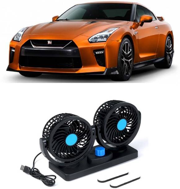 Dvis 5V USB Dual-Head Mini Fan D-1 Adjustable 5V USB Dual Head Car Fan for Laptop, Desk & Car D-858 Rechargeable Fan, USB Fan