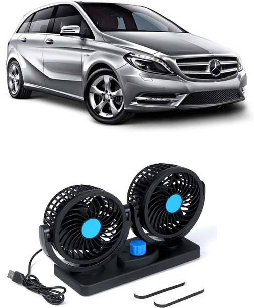 Elite Dual Head Car Fan 5V USB with 360° Rotation for Laptop, Desk & Car E-307 Car Interior Fan