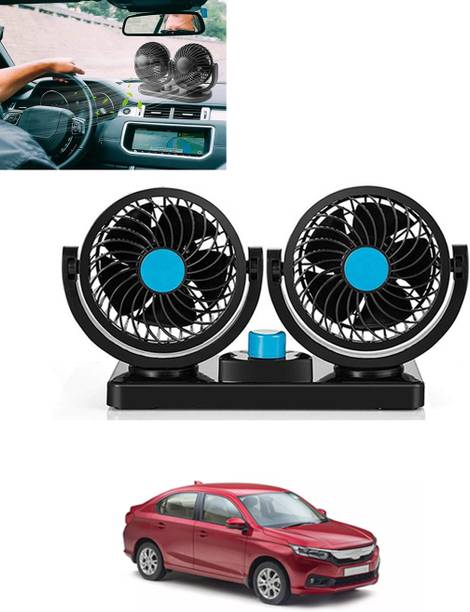 MATIES Car Interior 12V DC/360 Degree Dual Head 2 Speed Cooling Universal Fit Fan-019 Car Interior Fan