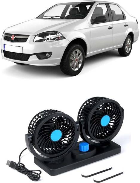AUTOGARH Portable 5V USB Dual Car Fan for Laptop, Desk & Car A-1247 Car Interior Fan