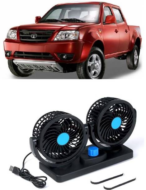 AUTOGARH Portable 5V USB Dual Car Fan for Laptop, Desk & Car A-1053 Car Interior Fan