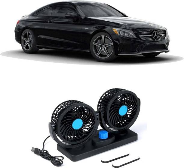 Elite Dual Head Car Fan 5V USB with 360° Rotation for Laptop, Desk & Car E-1364 Car Interior Fan