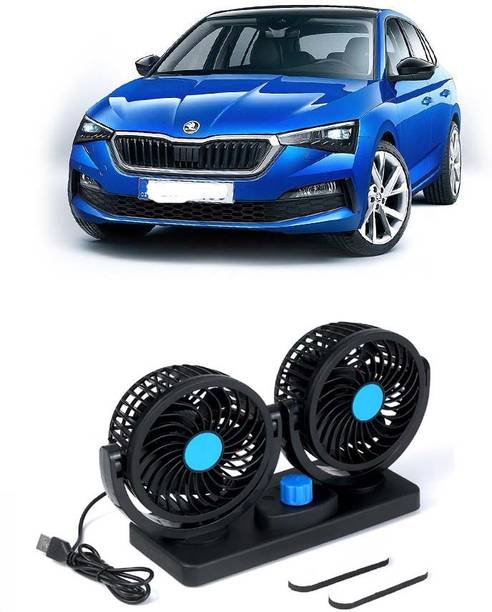 Elite Dual Head Car Fan 5V USB with 360° Rotation for Laptop, Desk & Car E-1993 Car Interior Fan