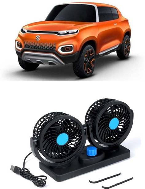 AUTOGARH Portable 5V USB Dual Car Fan for Laptop, Desk & Car A-352 Car Interior Fan