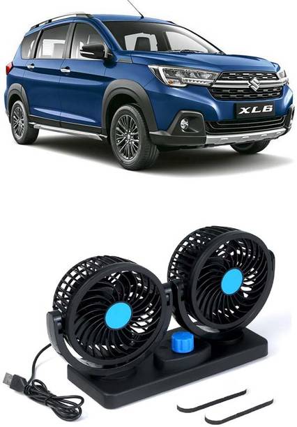 Elite Dual Head Car Fan 5V USB with 360° Rotation for Laptop, Desk & Car E-1158 Car Interior Fan