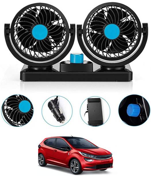 Zinzo Imported 100% Copper Motor 12V DC Car Cooling Fan 360 Degree Air Flow Mode CF23 Car Interior Fan